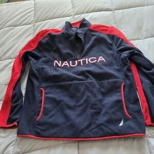 Nautica Black and Red Pullover